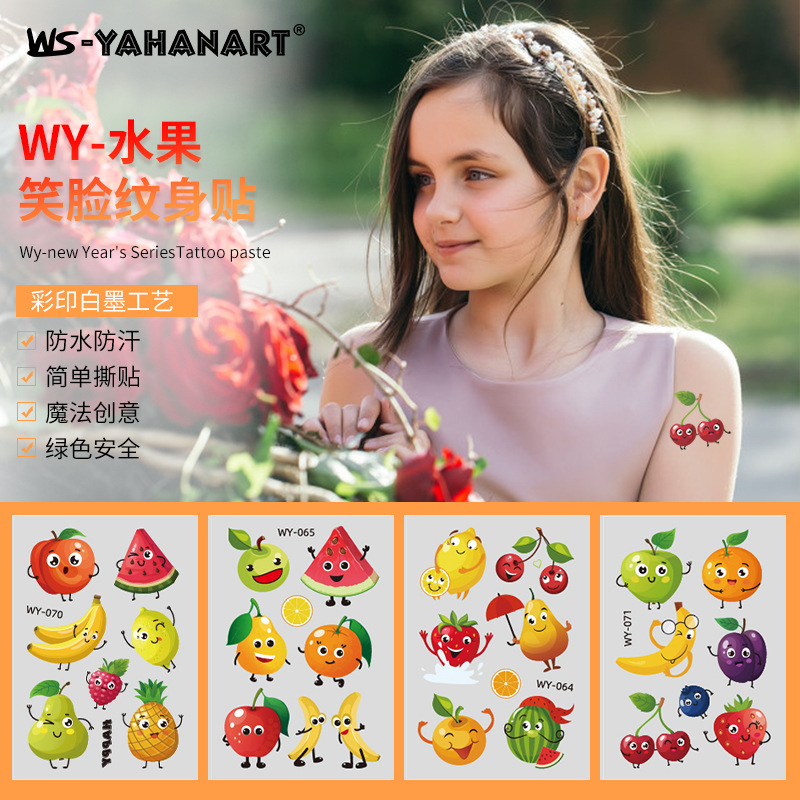 ¡WY serie de frutas Smiley cara combinación traje de tiro especial, el número total de pedidos, tenga en cuenta el método de combinación, de lo contrario la entrega mixta al azar!