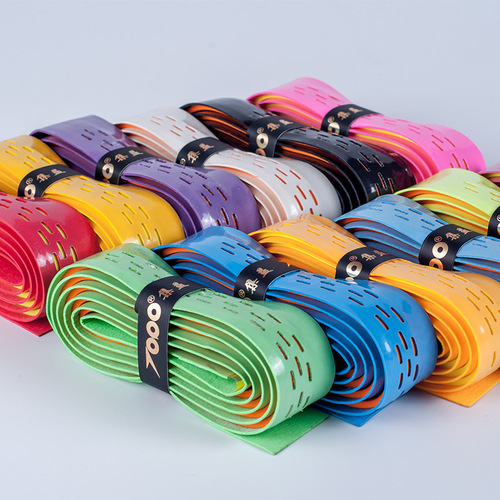 Jiyi badminton racket thickened non-slip large hole two-color hand glue sweat-absorbent belt tennis racket fishing rod skipping rope grip strap