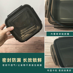 304 stainless steel food storage container square set of three with lid rice box refrigerator fruit seal bento box lunch box