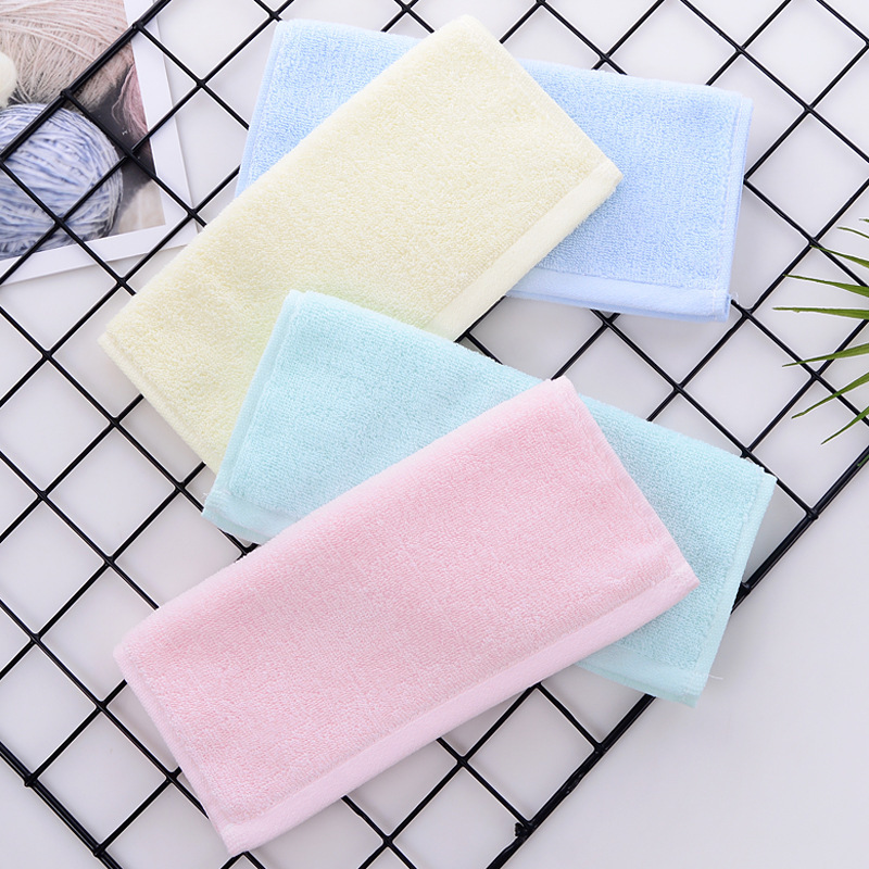 Furunzi Plain Shallow Small Kidsren's Towel Pure Cotton Baby Face Wash and Bath Towel Soft Absorbent and Lint-Free 25*50 Furunzi Plain Shallow Small Kidsren's Towel Pure Cotton Baby Face Wash and Bath Towel Soft Absorbent and Lint-Free 25*50