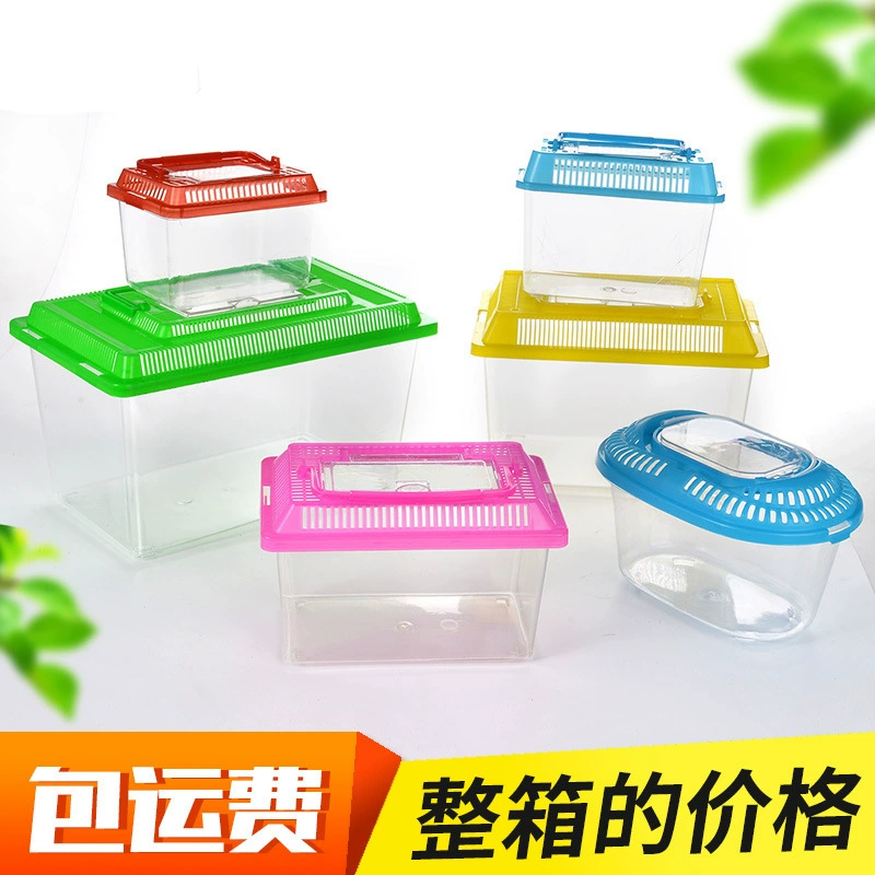 Большой и Средний Малый размер портативный пластиковый аквариум для черепах производители танков оптом прозрачная коробка для домашних животных коробка для разведения рептилий Транспортная коробка