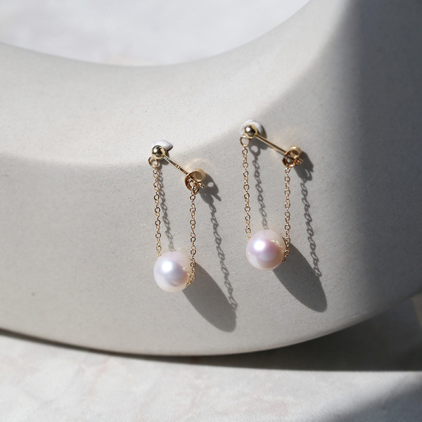 Fashionable universal retro elegant cute earrings pearl