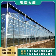 厂家直供玻璃温室 批发农业连栋温室大棚 连体智能蔬菜温室大棚