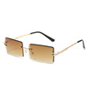 Square fashionable sunglasses, glasses, internet celebrity, gradient