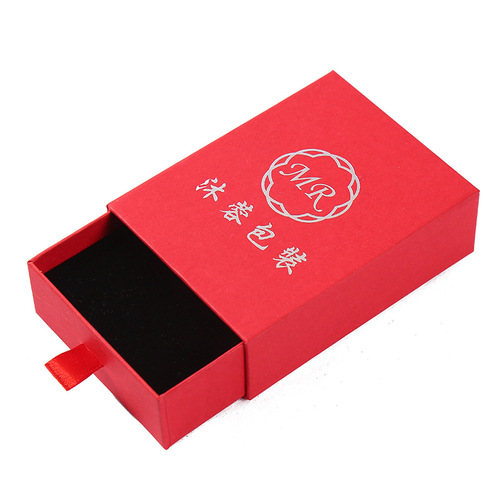 Amazon Kraft Paper Drawer Box Universal Ring Jewelry Packaging Box Logo Hand Accessory Packaging Box