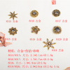 Metal golden diamond from pearl, hair accessory, wholesale