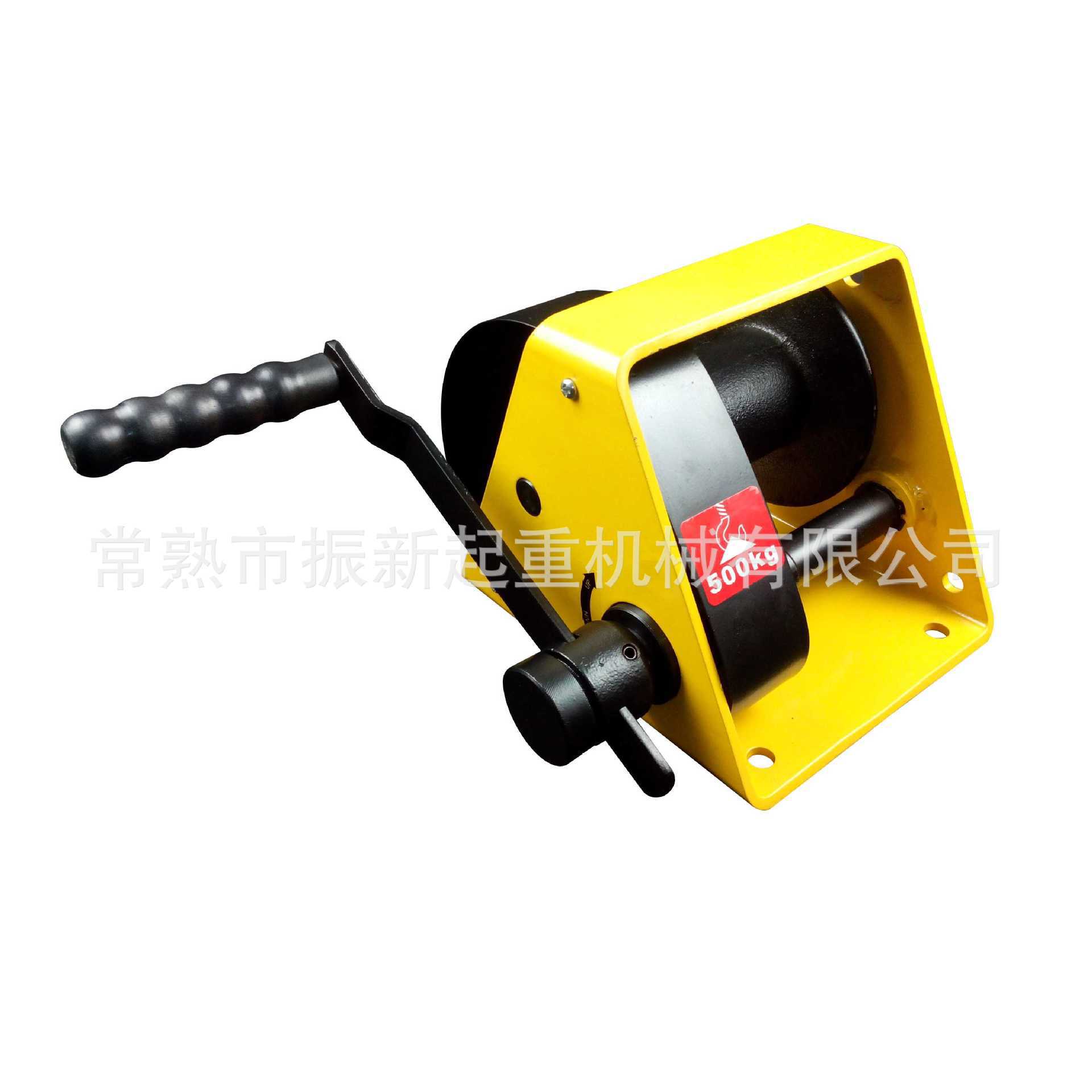 厂家批发卷扬机双向自锁的手摇绞盘重型钢丝绳起吊绞盘小车