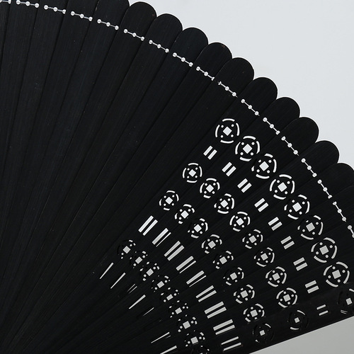 Full bamboo fan Chinese fan carved hollow fan Japanese ancient fan men and women folding fan dance fan can be invoiced