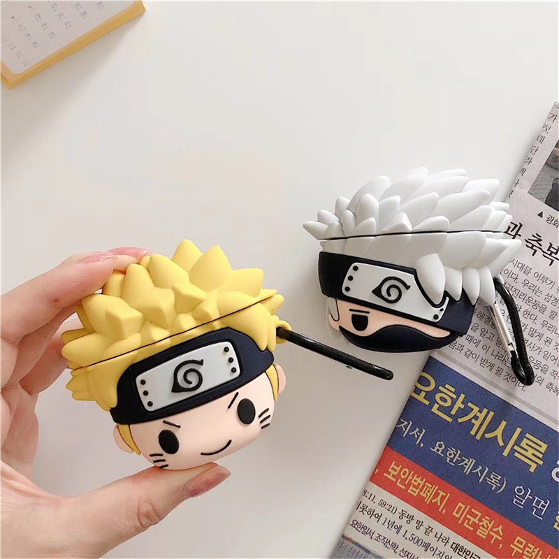 Cartoon Huoying Kakashi Naruto Suitable for airpods pro2 Protective Cover 2/3 Generation Apple Bluetooth Earphone Case