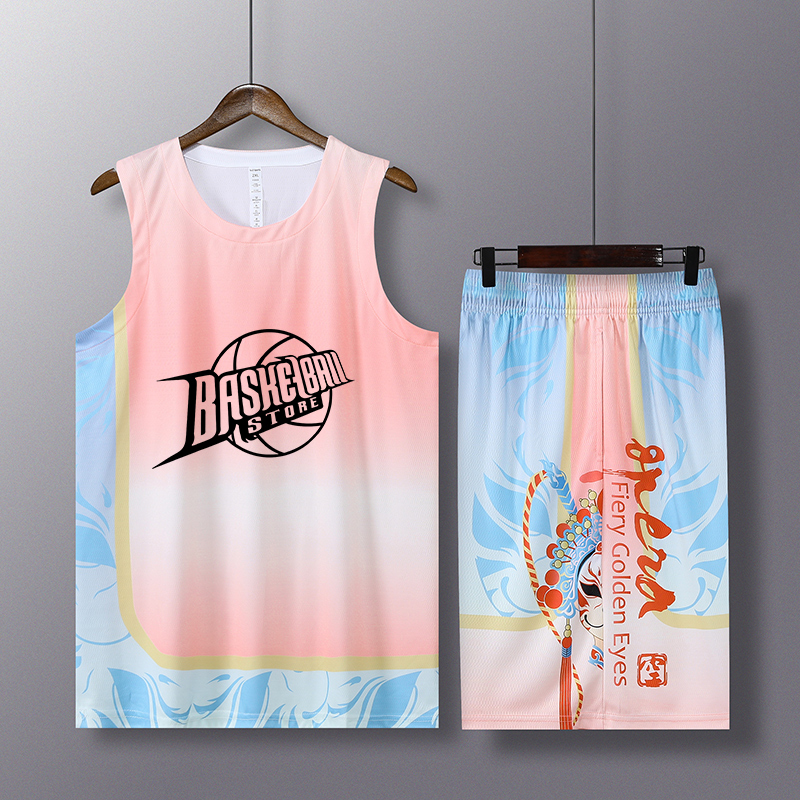 New Basketball Clothes suit Men and Women Students Sports Competition Jersey Training Clothes Breathable Summer Vest Printing Ball Clothes