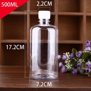 �F؛500mlPET����ƿ С�ڿ̶�ƿ͸��Һ�wƿ�� ���bƿ �ƾ�����ƿ