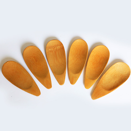 Multi-specification bamboo tea scoop jam scoop shower scoop milk powder scoop Japanese-style bamboo wood spoon tea spoon factory wholesale