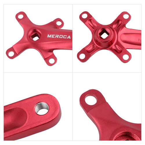 MEROCA mountain bike square hole crank positive and negative teeth 104BCD modified single disc crankset 8/9/10/11 speed