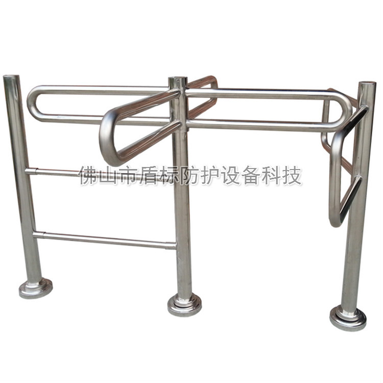 供应超市单向门旋转进出口器出入口大门禁行十字旋转辊闸半高转闸