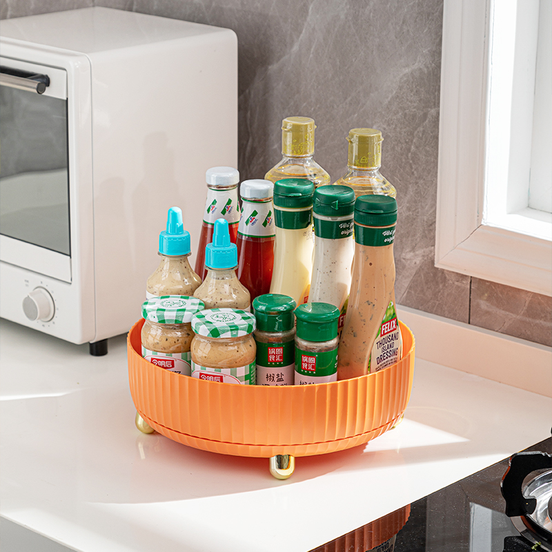Caja de almacenamiento de cosméticos simple bandeja de almacenamiento giratoria tocador productos para el cuidado de la piel engrosada escritorio estante de almacenamiento multifuncional