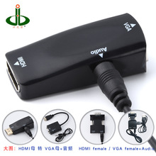 hdmi母转母vga转接高清线转换器转接头电脑播放机同屏 电视显示器