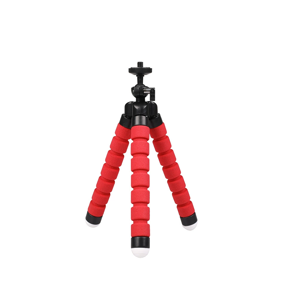 Octopus phone tripod portable, sponge-leg mini tripod with Bluetooth remote, 18×4×4 cm