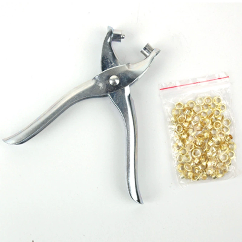 6 -inch galvanized handle chicken eye tongs, shirt, eye pliers and rivet clamps