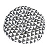 Factory wholesale rough cloth round cotton -linen style cushion round meditation chair cushion Japanese -style futon cushion