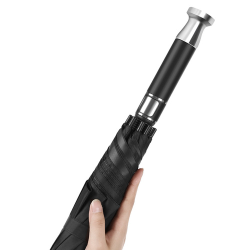 Metal handle long handle umbrella business fiber bone straight umbrella can be customized business golf umbrella 4S shop car advertising umbrella