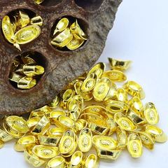 Mini Gold ingot ornament alloy ingot silver ingot solid cast creative decorative supplies office small ornament