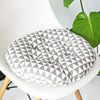 Factory wholesale rough cloth round cotton -linen style cushion round meditation chair cushion Japanese -style futon cushion