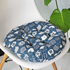 Factory wholesale rough cloth round cotton -linen style cushion round meditation chair cushion Japanese -style futon cushion