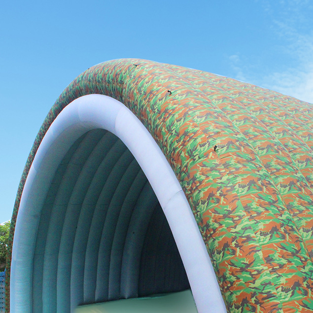 充气机库帐篷大型户外直升机帐篷速开仓库充气假目标军事帐篷厂家