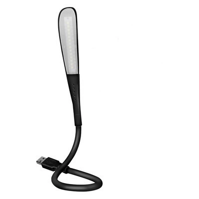 Настольная USB LED лампа, силикон + ABS, тапа регулируемая яркость, гибкая 440×24×20 мм, DC 5V