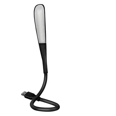 Настольная USB LED лампа, силикон + ABS, тапа регулируемая яркость, гибкая 440×24×20 мм, DC 5V