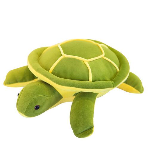 Small Turtle Plush Toy, Down-Filled Soft Body Pillow, Throw Pillow, Back Support Cushion, Big-Eyed Turtle Stuffed Animal, Children's Cloth Doll