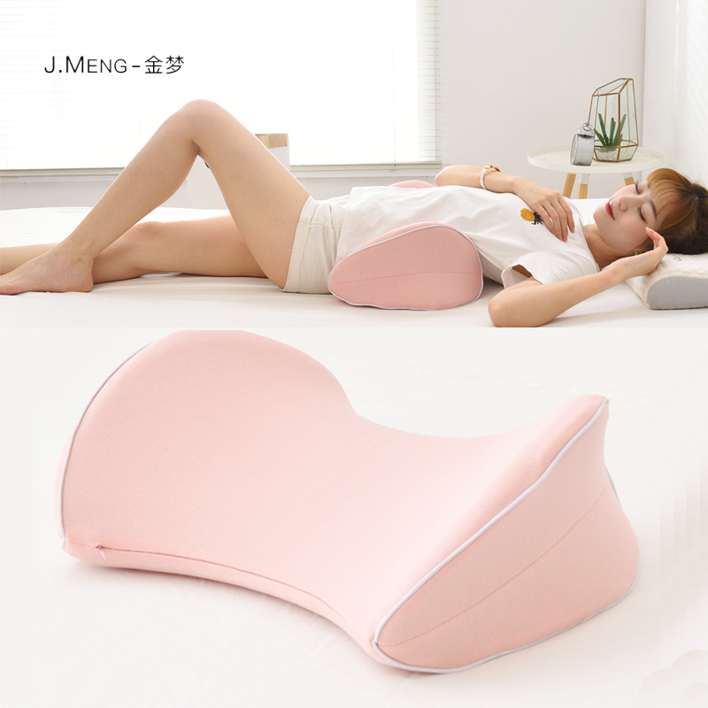 Sleep Lumbar Pillow for Pregnant Women Sleeping on Their Side, Memory Foam Support Cushion for Sleeping, Lumbar Pain Relief, Lumbar Spine Pillow
