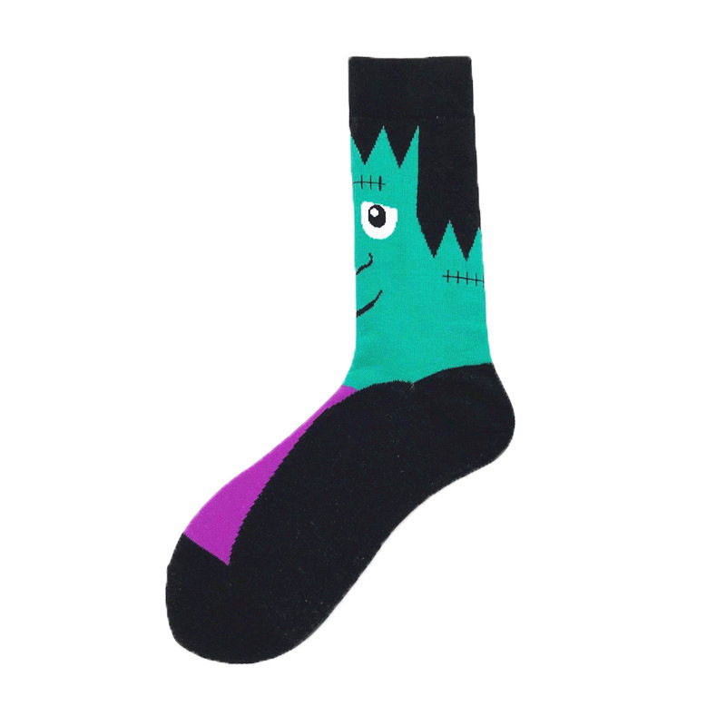 Calcetines de Navidad divertidos Santa Claus personalidad alta-top calcetines de los hombres de moda calcetines de Halloween