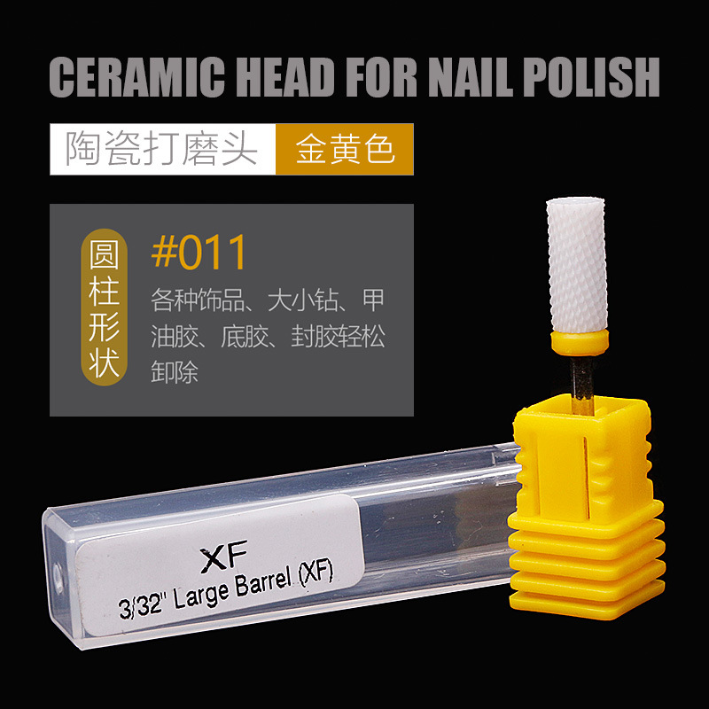 Nuevos productos transfronterizos de molienda de cerámica de manicuras, una sola pieza de molienda eléctrica cilíndrica de maíz en forma de cohete, molienda de accesorios
