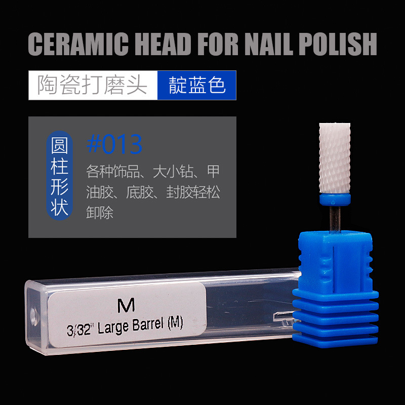 Nuevos productos transfronterizos de molienda de cerámica de manicuras, una sola pieza de molienda eléctrica cilíndrica de maíz en forma de cohete, molienda de accesorios