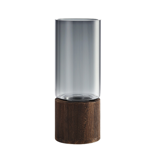 Nordic ins creative glass vase log base living room dining table water-raised flowers flower arrangement decorative ornaments wholesale