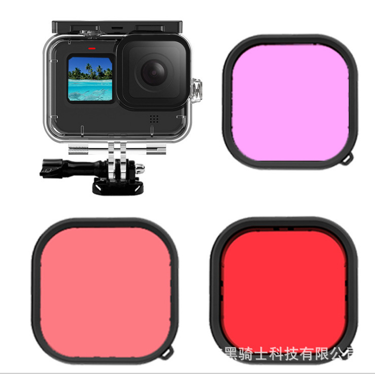 apply Gopro11 motion camera camera lens Filter 45 camera waterproof parts GoPro9 Diving Swimming