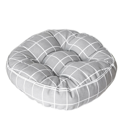 Cotton canvas old coarse cloth thickened futon cushion Japanese style bay window cushion round yoga meditation cushion chair cushion