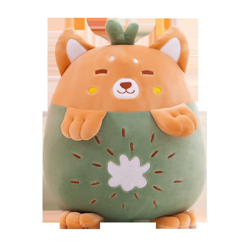 Cartoon fruit plush toy pillow quilt hand warmer three-in-one children's air conditioning blanket company event gift logo