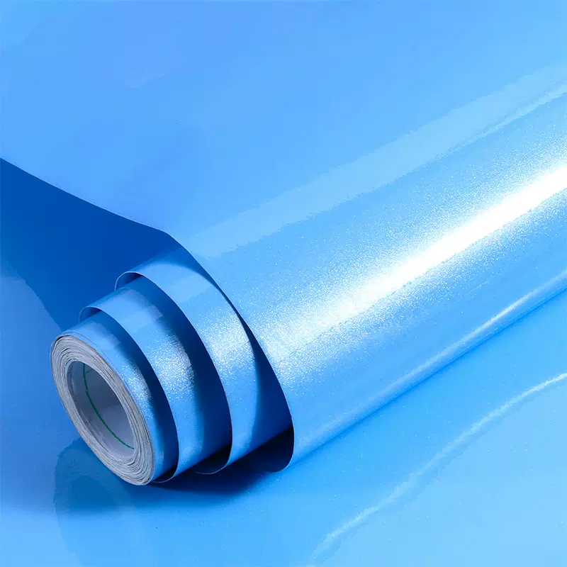 加厚珠光烤漆家具木纹翻新橱柜衣柜贴纸pvc自粘墙纸壁纸厨房防水