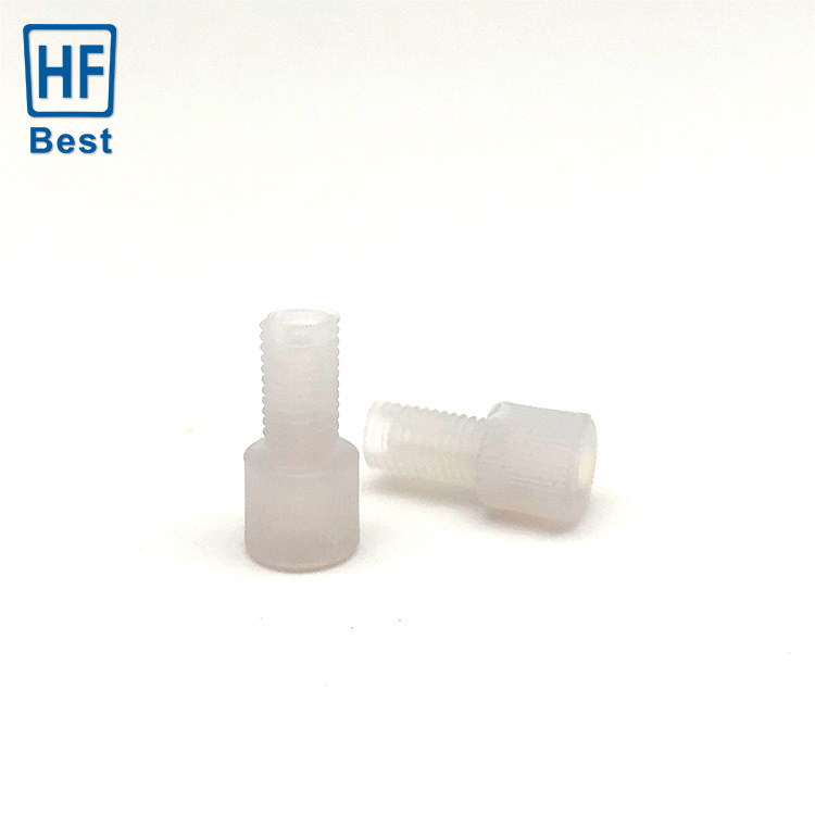 厂家PFA非标零件CNC加工塑料铁氟龙加工PFA套筒配件塑胶厂