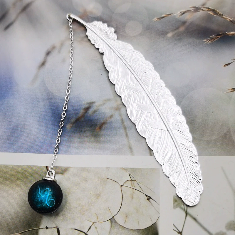 Крылья цикады Металлические закладки из двенадцати созвездий Светящиеся подарочные коробки Классический китайский стиль Креативный подарок Настройка