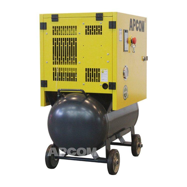 Compresor de aire de tornillo pequeño para el hogar 2.2kw Pintura en aerosol no silenciosa Compresor de aire integrado Bomba de aire