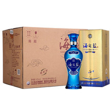 洋-河蓝色经典 海之蓝 42度 480ml*6瓶 绵柔浓香型纯粮白酒 整箱