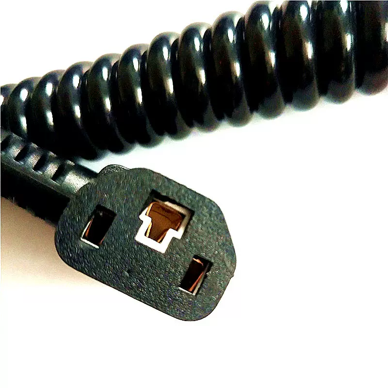 电动割草机线采茶机园林草坪机电源配件2芯PU弹簧线除草电机螺旋