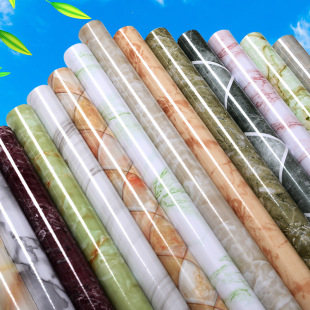 Marbling wall stickers waterproof oil-proof stickers dining table bathroom stove surface furniture renovation film customization