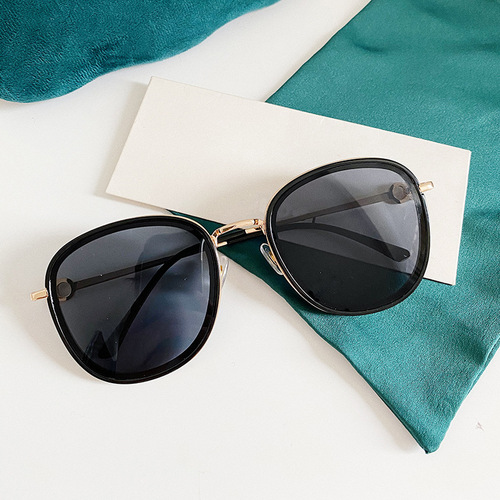 Qianai's new sunglasses for women G's creative round frame anti-UV sunglasses Internet celebrity fashion sunglasses