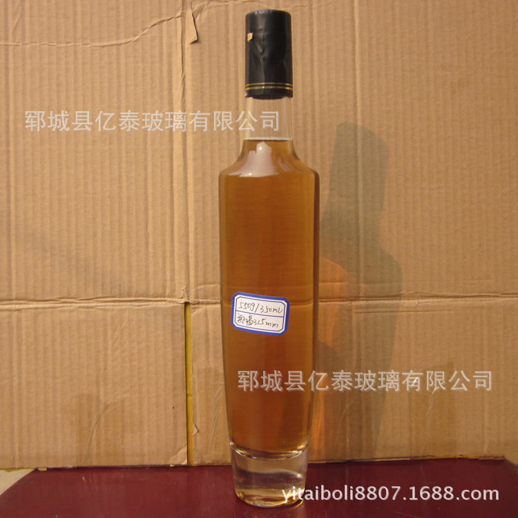 推荐晶白料木塞口调料油瓶 350ml透明橄榄油茶油瓶 油瓶制作厂家