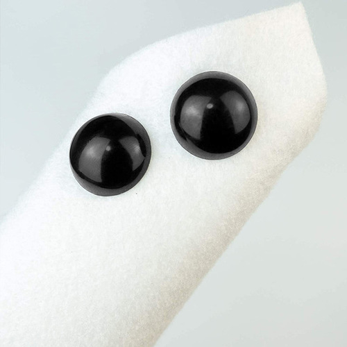 Doll semi-circle black eyes nose button doll rag doll animal eyeball diamond plush toy eye accessories
