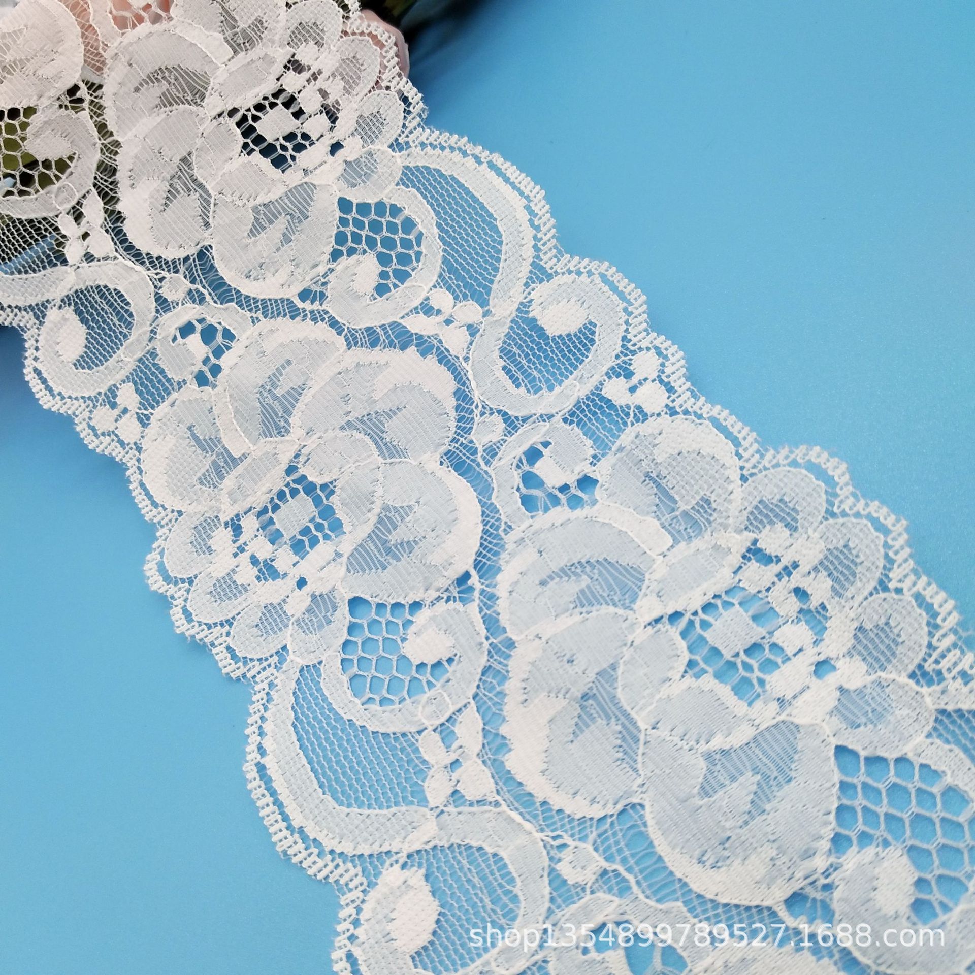 工厂批发8.5cm好质量台湾版无弹蕾丝花边